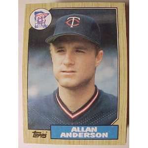  1987 Topps #336 Allan Anderson