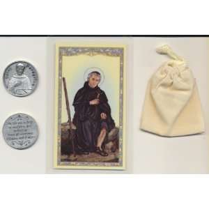 Saint Peregrine Cancer Pocket Token Coin with Laminated Holy Prayer 