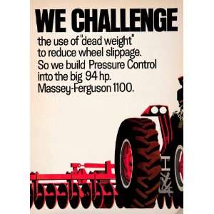   Pressure Control Tractor Attachments Farm Machines   Original Print Ad