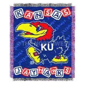   : NCAA Kansas Jayhawks Baby Afghan / Throw Blanket: Sports & Outdoors