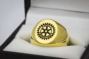 Custom Rotary Club Signet Ring  