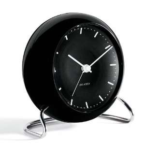  Arne Jacobsen City Hall Table Alarm Clock in Black