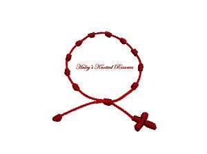 Knotted Rosary Bracelet   Red   Great Guarantee  