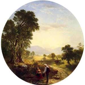  Hand Made Oil Reproduction   Asher Brown Durand   24 x 24 