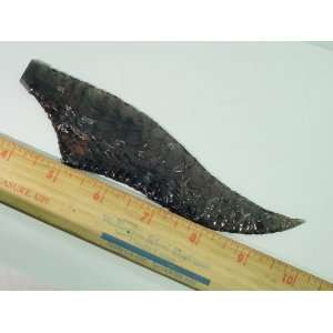  Mahogany Obsidian Knapped Knife Blade 