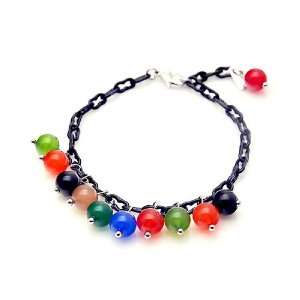  [Aznavour] Lovely & Cute Beads Bracelet / Black.: Jewelry