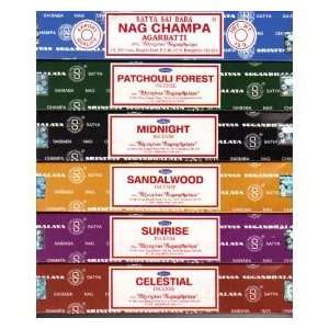   Champa Flavors Collection   Six 40 Gram Boxes   Satya Sai Baba Incense
