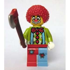  Killer Circus Clown LEGO Minifigure with Axe Everything 