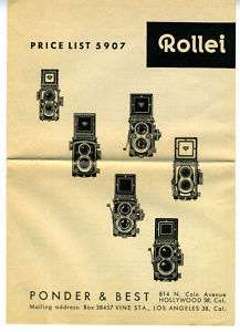 Old Rollei Camera Price List Ponder & Best Los Angeles  