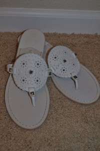 Jack rogers Georgica White Sandals sz 10 Brand new with out box  
