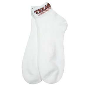 Texas Longhorns White (517) 10 13 Ankle Socks  Sports 
