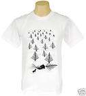 New Fashion Fish Bone Forest Banksy T Shirt Indie Sz L