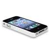 DELUXE WHITE CASE COVER W/CHROME FOR iPhone 4 4G NEW  