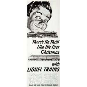  1950 Ad Lionel Train Toy Railroad Christmas Magnetraction 