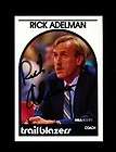Rick Adelman 1990 NBA Hoops Brand card in very good condition  