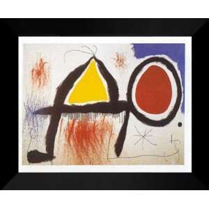   : Joan Miro FRAMED Art 26x32 Personage Devan Soleil Home & Kitchen
