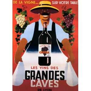  WINE GRAPES CALISSA GRANDES CAVES FRANCE FRENCH SMALL 