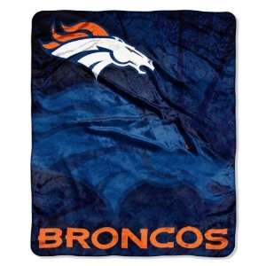 NFL Denver Broncos ROLL OUT 50x60 Raschel Throw Sports 