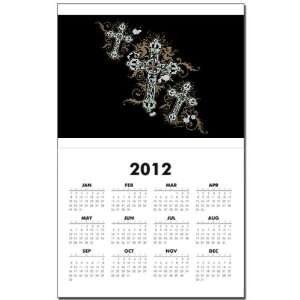  Calendar Print w Current Year Goth Crosses: Everything 