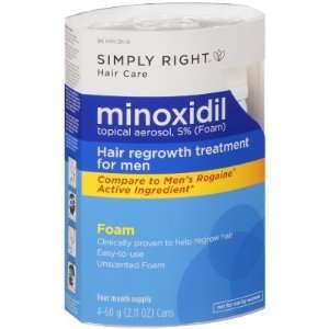  Simply RightTM Minoxidil Foam Hair Regrowth Treatment   2 