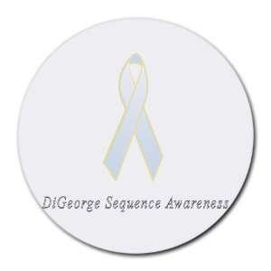 DiGeorge Sequence Awareness Ribbon Round Mouse Pad: Office 