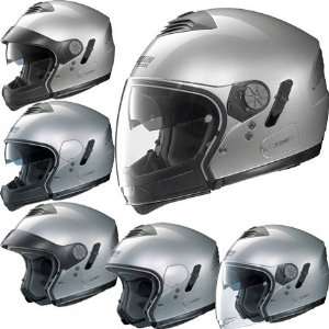  Nolan N43 Trilogy Solid Helmet Medium  Silver Automotive