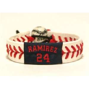    Gamewear MLB Leather Wrist Band   Manny Ramirez