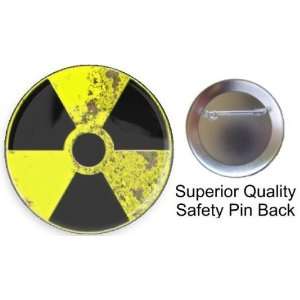  Nuke Zone Fallout Shelter 1.5 Pin back Button Made in USA 