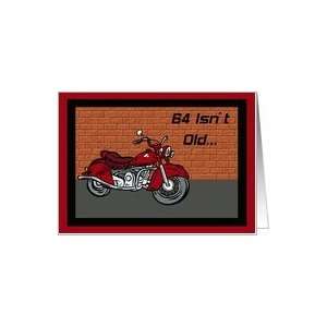  Motorcycle 64th Birthday Card Card Toys & Games