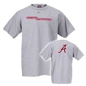   Nike Alabama Crimson Tide Ash MISDIRECTION T shirt