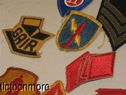 US WWII ARMY AIR FORCES CAVALRY AIRBORNE INFANTRY UNIFORM PATCHES 