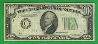 10 1934A SCARCE PHILADELPHIA *STAR* Federal Reserve Note  