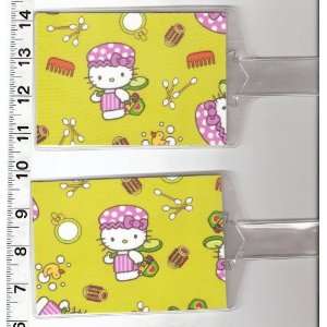  Set of 2 Luggage Tags Made with Hello Kitty Makeover 