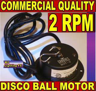 Disco Ball MOTOR 2 RPM 16 18 20 24 DJ AC spinner NEW  