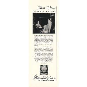  1928 G Washingtons Instant Coffee That Glow of Well Being 
