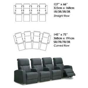  Hiland Row of Four Home Theater Seats: Electronics