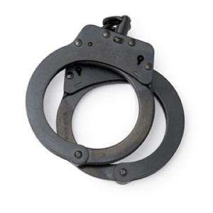 Hiatt Handcuff Standard Steel Handcuffs, Chain, Black  