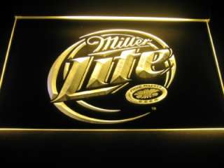 Miller Lite Logo Beer Bar Pub Store Light Sign Neon W811 NEW  