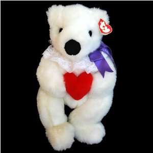     Romeo White Mothers Day Bear with Red Heart 