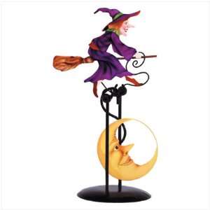 Witch And Moon Swinging Sculpture