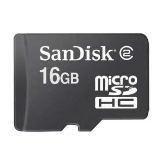 Sandisk 16GB MicroSD Memory Card + Screen Protector
