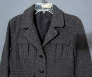 American Eagle Outfitters Wool Jacket Women Med, Lined, Charcoal coat 