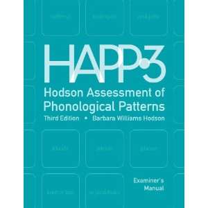  Pro Ed Hodson Assessment of Phonological Patterns (HAPP 3 