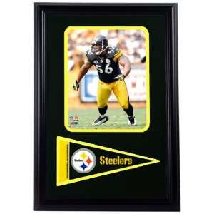   Steelers Lamarr Woodley 12x18 Pennant Frame: Sports & Outdoors