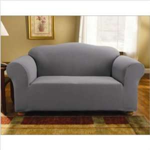    47 Stretch Tile Sofa Slipcover in Gray (Box Cushion)