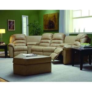    Cabar Microfiber Reclining Home Theater Sectional: Home & Kitchen