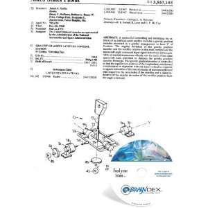  NEW Patent CD for GRAVITY GRADIENT ATTITUDE CONTROL SYSTEM 
