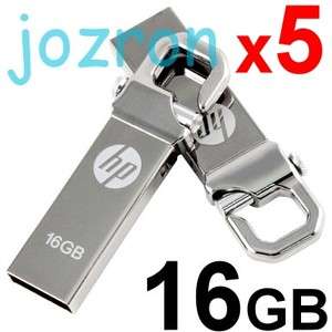 HP v250w 16GB 16G USB Flash Pen Drive Disk Memory Thumb Stick Metal 