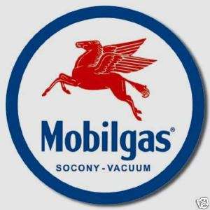 MobilGas` Pump Round Sign` Metal  To U.S  