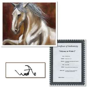    Odyssey in White I by Michelle Moate Signed Giclee Art Electronics